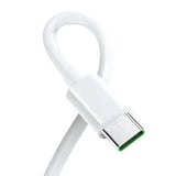 a white usb cable with a green connector