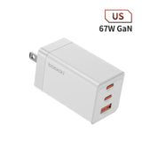 a white usb charger with a us 6w gain