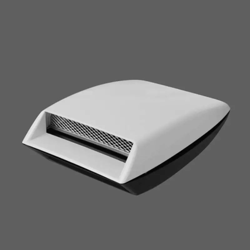 a white plastic cover with a black background