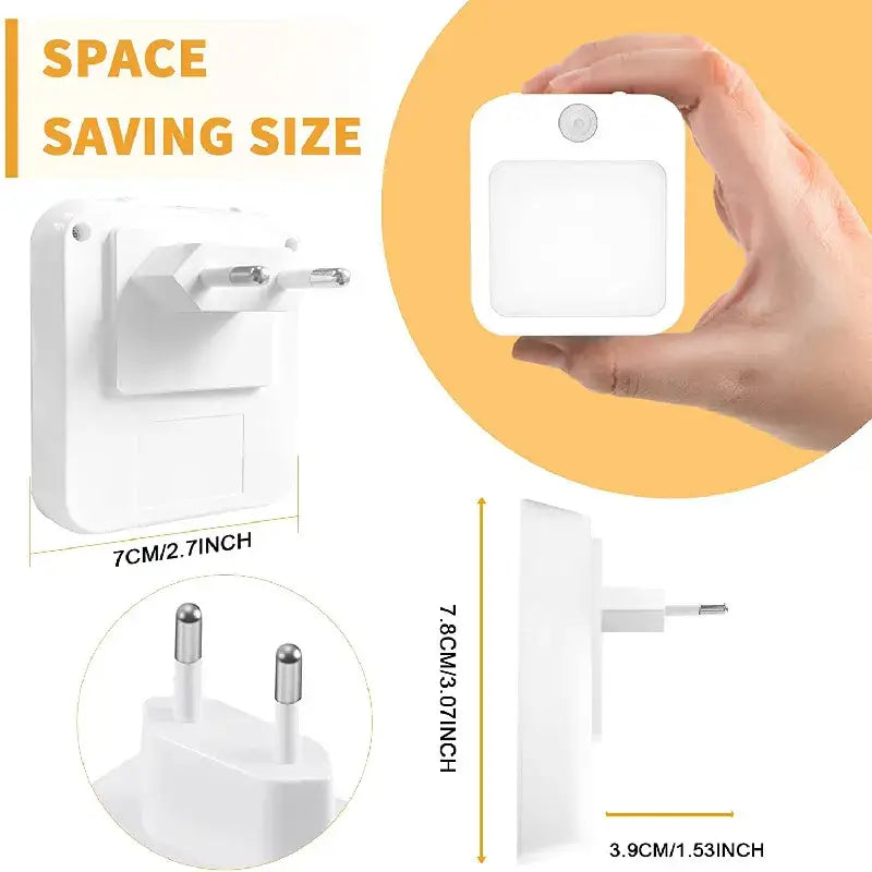 the white wall charger with a hand holding it