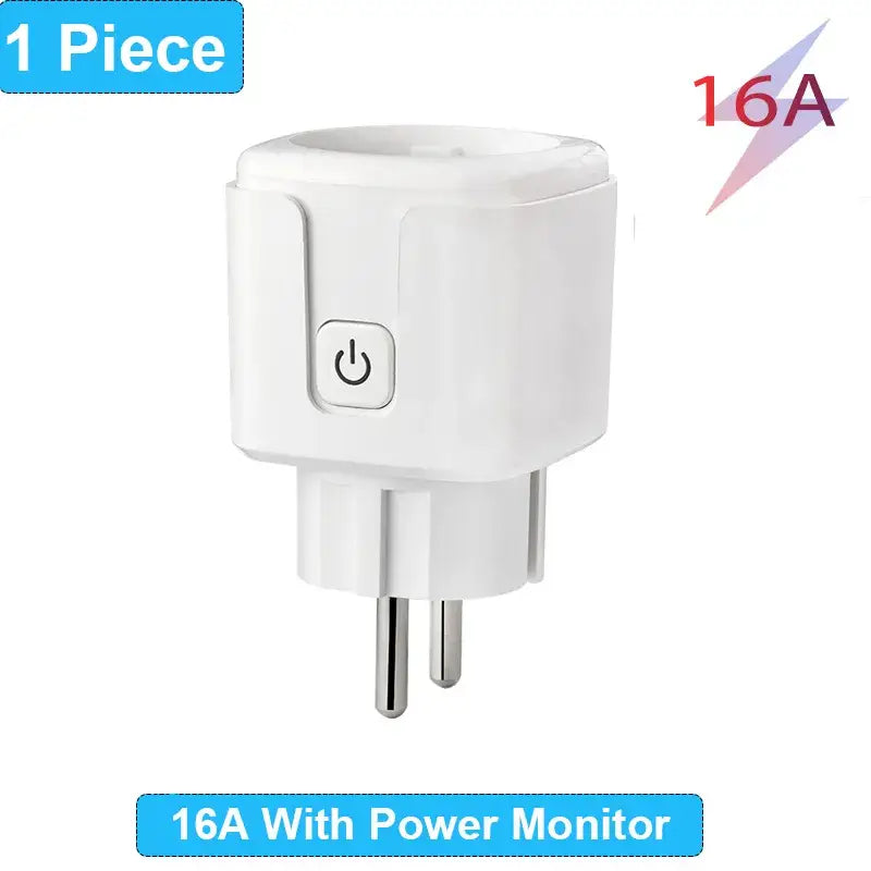 A white wall charger with a white power outlet