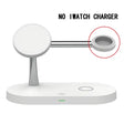 A white wireless light with a red circle on it