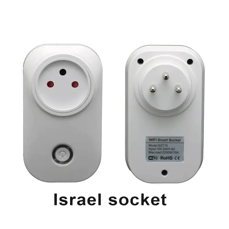 the white wireless light switch is shown with the red light on the white button