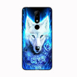 the white wolf with blue eyes phone case for motorola