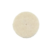 a white round sponge on a white background