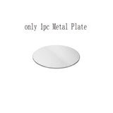 a white plate with the words only metal plate