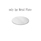 a white plate with the words only metal plate