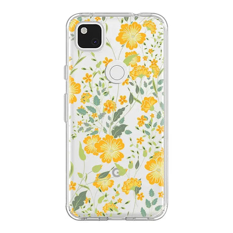 yellow floral pattern case for motorola z3