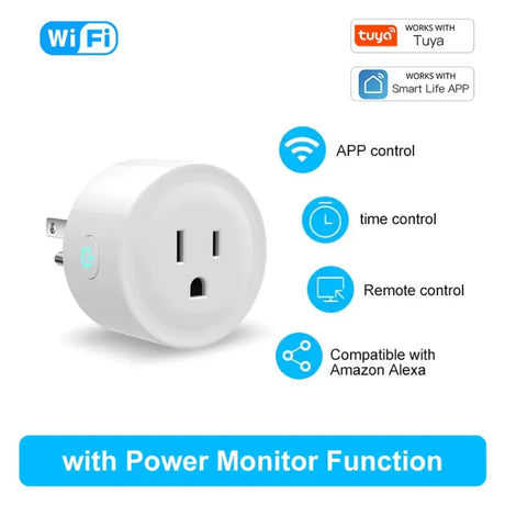 Wifi smart plug with power monitor function