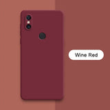 a red iphone with the wine red text