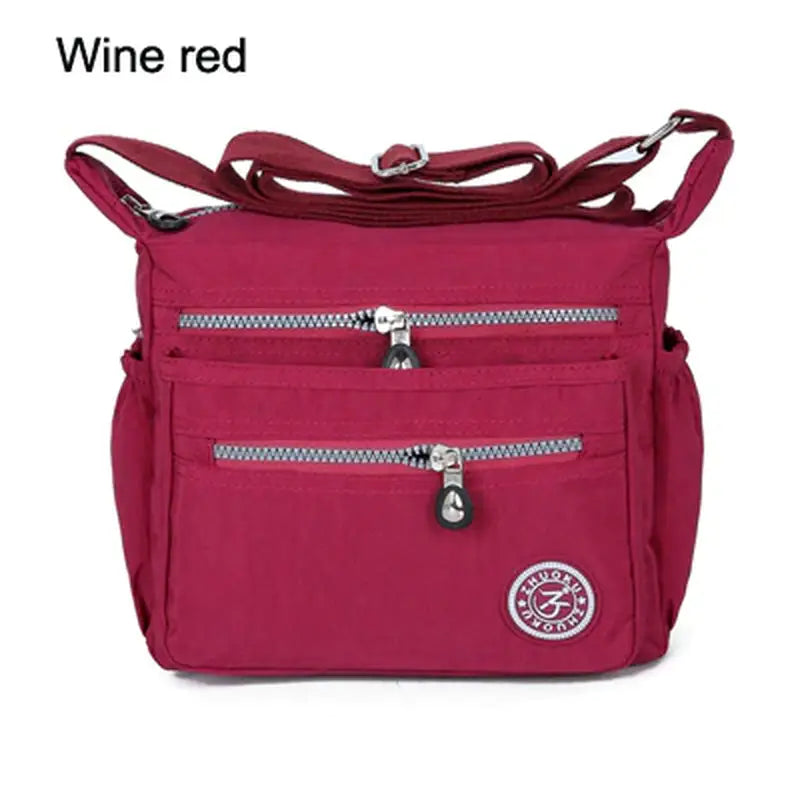 wine red shoulder bag