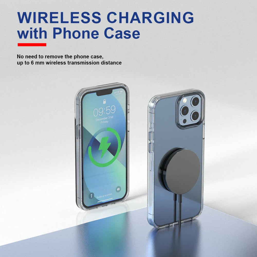 the wireless charging case is designed to protect your phone