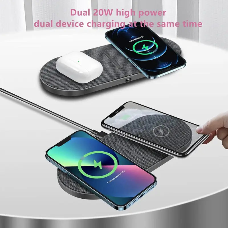 Wireless wireless charger with dual charging