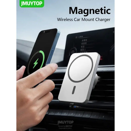 the wireless car charger is shown in the image