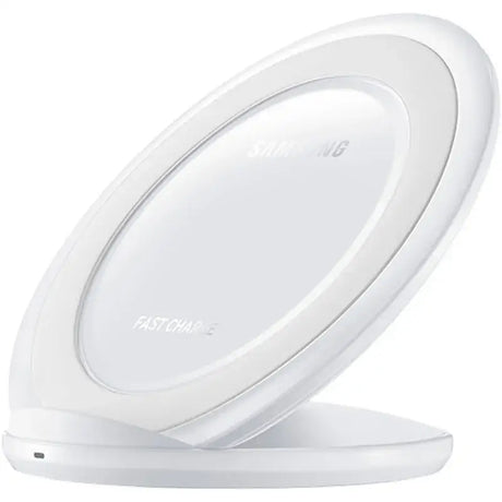 The wireless charger is shown in white