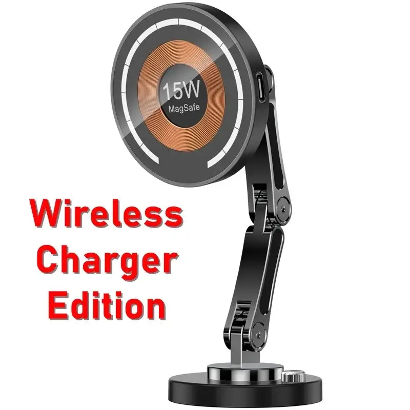 The wireless charger is shown with the words wireless charger