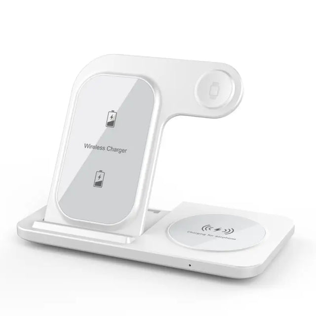 the wireless charging station with a charging cable