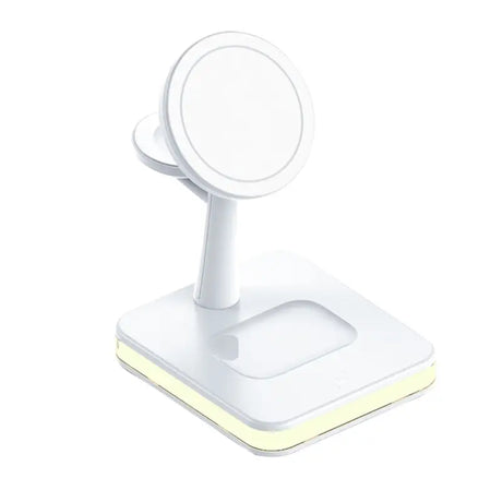 the wireless light is a white light with a white base