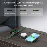 the wireless charging device is on a table