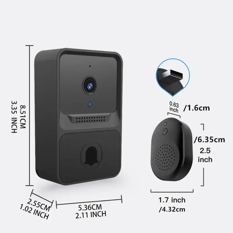 the wireless doorbell doorbell with a camera