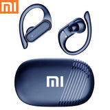 Wireless earbuds with a charging case, branded with the Xiaomi (Mi) logo.