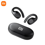 Wireless earbuds with a charging case, branded with the Xiaomi (Mi) logo.