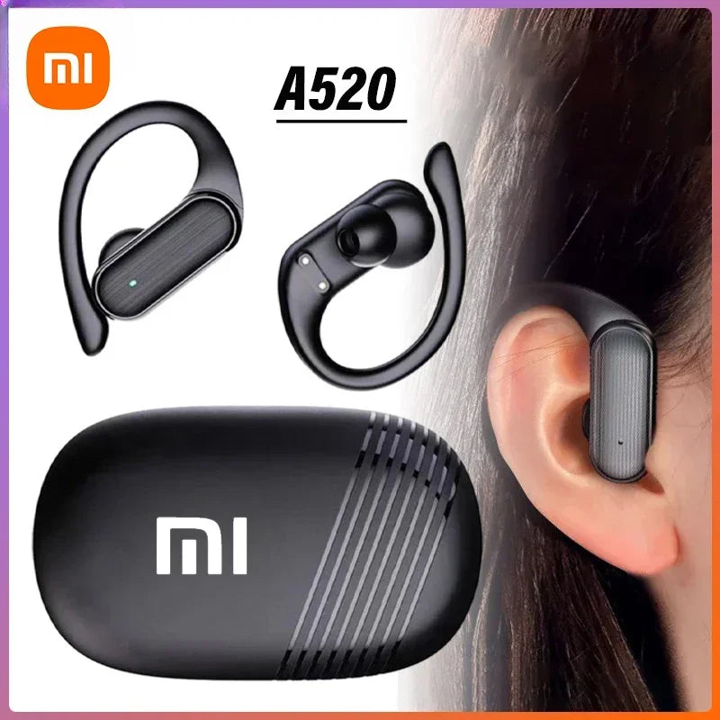 Wireless earbuds with a charging case from Xiaomi, model A520.