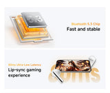 Wireless earbuds with low latency for gaming.