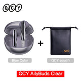 Wireless earbuds and pouch.