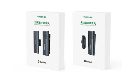 Wireless earbuds in retail packaging.