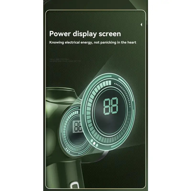 the power display screen is shown in the image