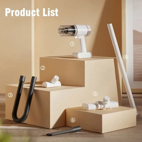 a close up of a box with a hair dryer and a box with a pen