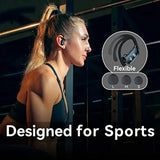 Wireless sport earbuds designed for athletic activities.