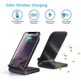 the wireless charging station with a charging charger