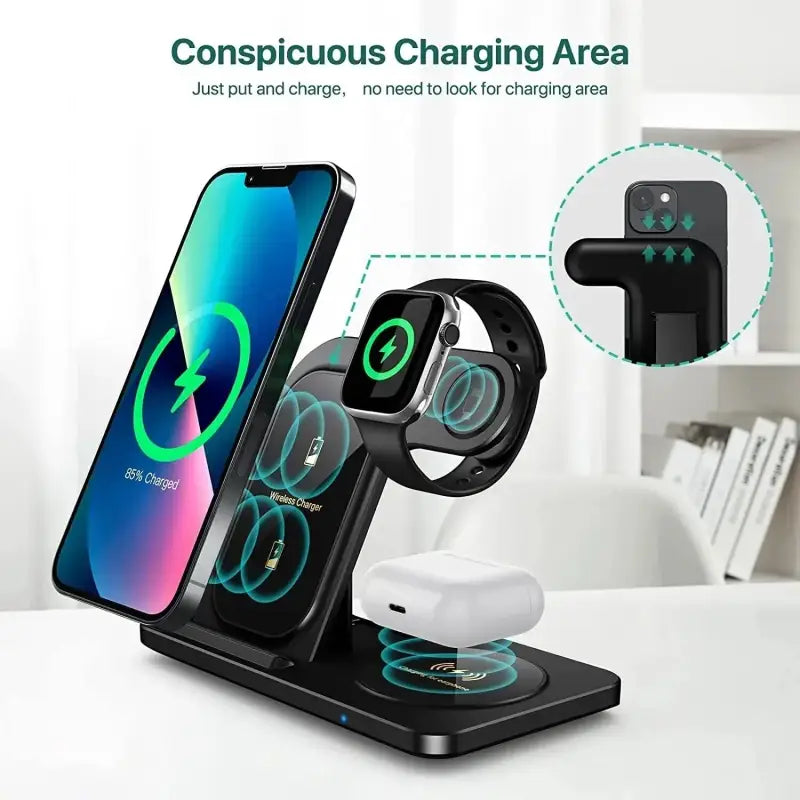 Wireless charging station for iphones