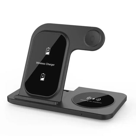 The wireless charging station with a wireless phone