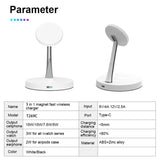 the wireless table lamp with a white base and a black base