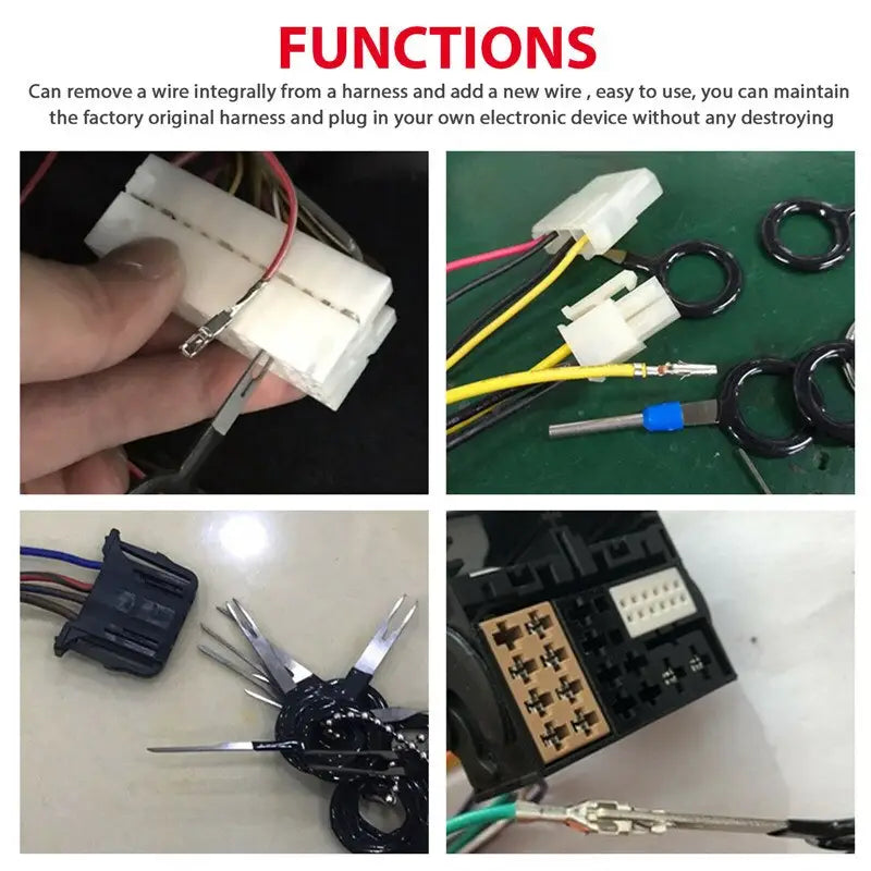 a picture of a wiring harness and wires