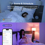 A woman laying in bed with a cell phone