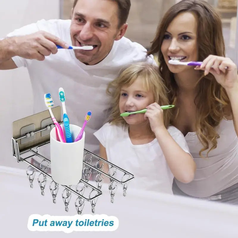 a man and woman brushing their teeth with toothbrushs