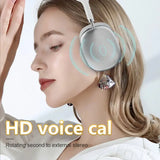 a woman wearing headphones with the words hd voice