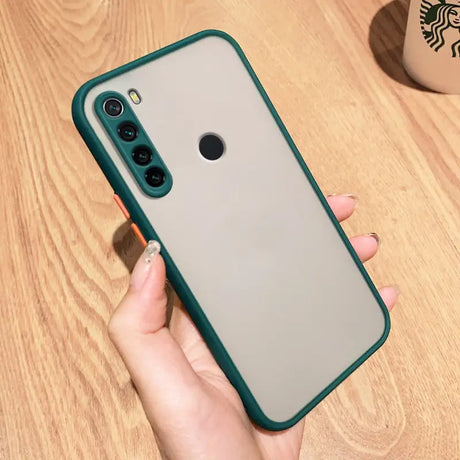 the back of a green iphone case