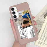 a woman holding a phone case with a photo of her face