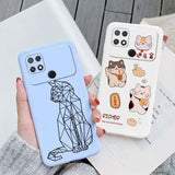 a woman holding a phone case with a cat and dog design
