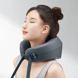 a woman wearing a neck brace