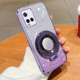 a woman holding a phone case with a camera lens