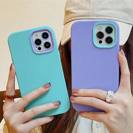 a woman holding a phone case in her hands