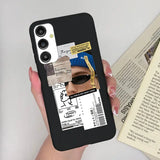 a woman holding a phone case with a photo of her face