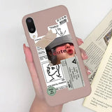 a woman holding a phone case with a photo of her face