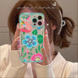 A woman taking a picture of her phone